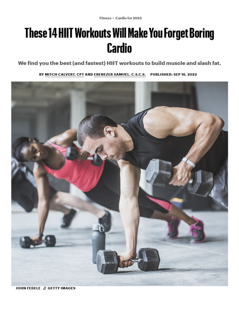 What Is HIIT Workout Good For? (Fat Loss & More)
