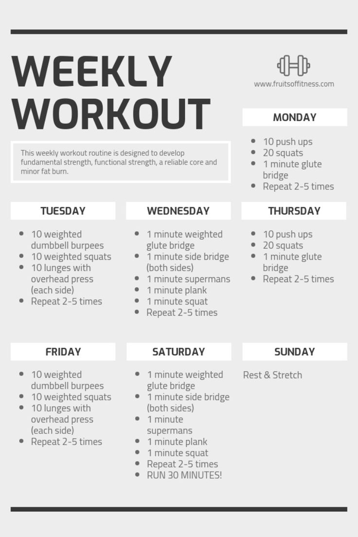What Is a Workout Schedule That Actually Works?