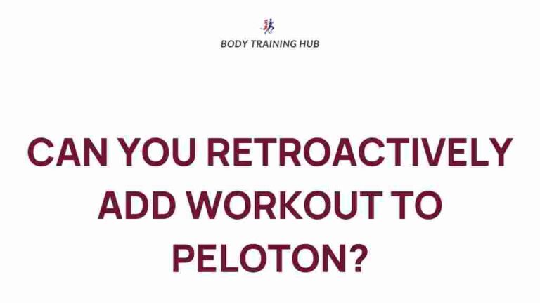 Can You Add Workouts Retroactively on Peloton?