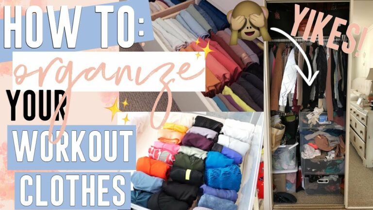 How to Organize Workout Clothes Like a Minimalist