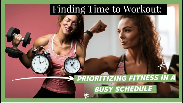 How to Find Time to Workout in a Busy Schedule