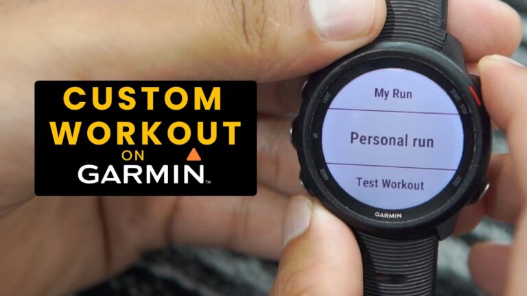How to Start & Track Workouts on Garmin Watch