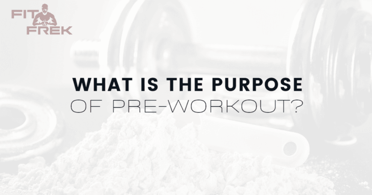 What Is the Purpose of Pre-Workout?